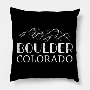 Boulder Colorado Boulder Co Colorado Pillow