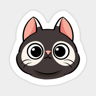 Cartoon cute cat face Magnet