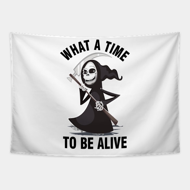 Dead Reaper Skeleton Tapestry by Tobias Store