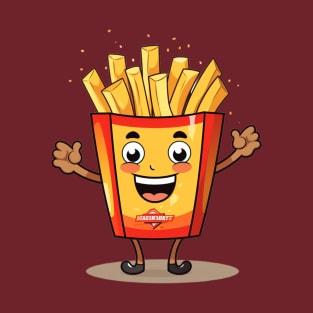 kawaii french fries T-Shirt cute ,potatofood T-Shirt