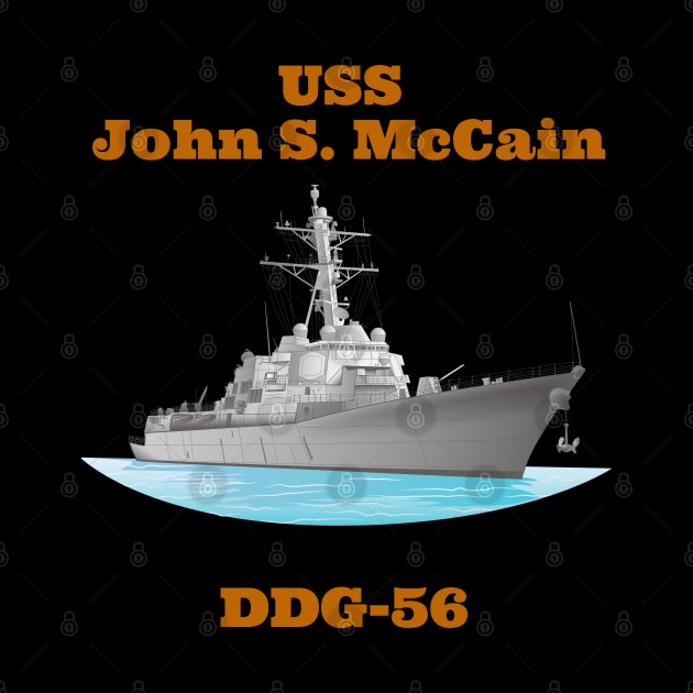 John S. McCain DDG-56 Destroyer Ship by woormle