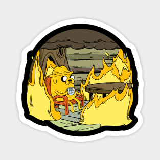 Adventure Time - This is fine! Magnet