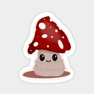 Happy Fairy Mushroom Magnet