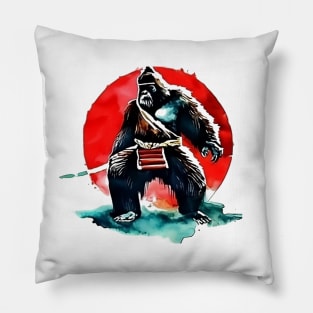 Samurai Sasquatch Pillow