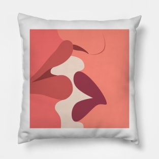 Women Kissing Pillow