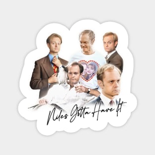 Niles Crane - Niles Gotta Have It -  90s Aesthetic Design Magnet