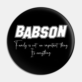 Babson Second Name, Babson Family Name, Babson Middle Name Pin