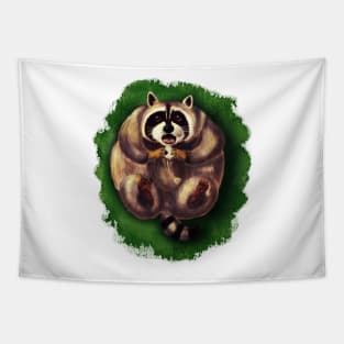 Chubby raccoon Tapestry