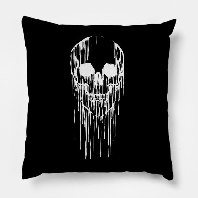 Dripping skull Pillow by carbine