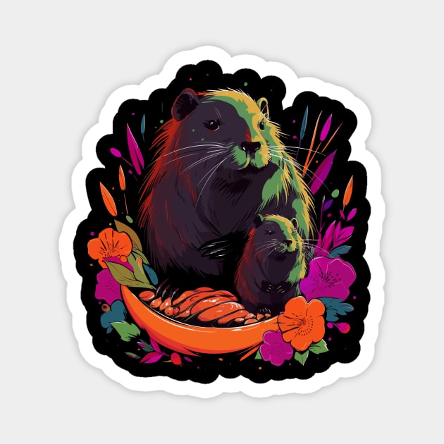 Nutria Fathers Day Magnet by JH Mart