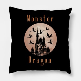 Halloween Castle Dragon Pillow