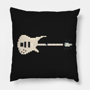 Pixel White K5 Bass Guitar Pillow