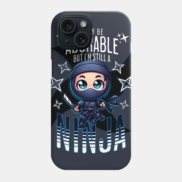 Adorable Ninja Phone Case by NUNEZ CREATIONS