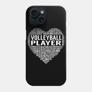 Volleyball Player Heart Phone Case