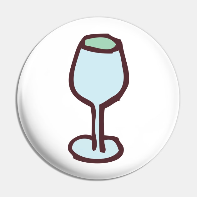 Wine Glass Funny Nursery Cartoon Drawing Design Pin by skstring