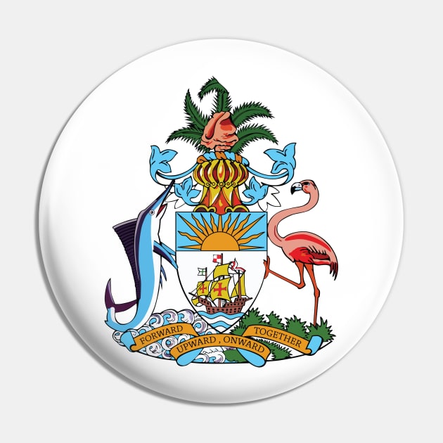 Bahamas Coat of Arms Pin by IslandConcepts