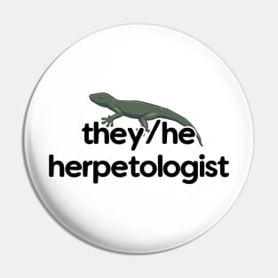 They/He Herpetologist - Gecko Design Pin