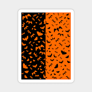 BLACK And Orange Black Bats Magnet