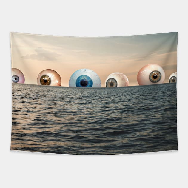 Ocean of emotion Tapestry by LanaBanana