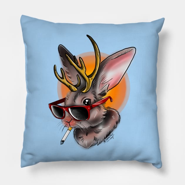 Hipsterlope Pillow by InkyMcStapleface