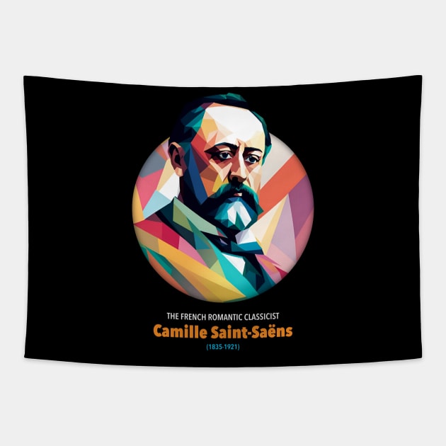 Camille Saint-Saëns WPAP Tapestry by BAJAJU