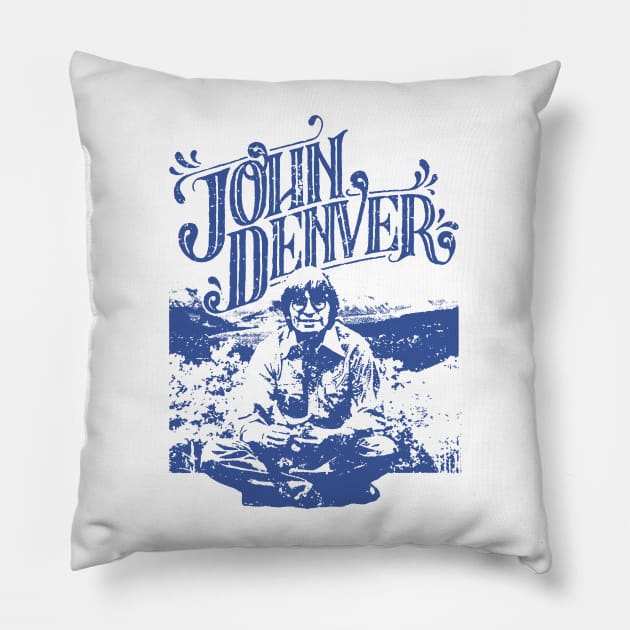 john denver Pillow by plerketekuk