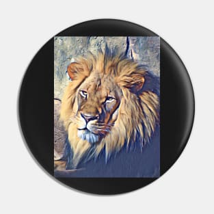 African Lion Pin