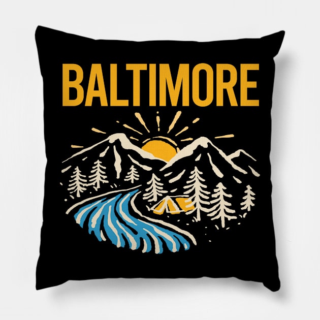 Nature Landscape Baltimore Pillow by rosenbaumquinton52