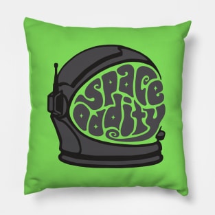 Space Oddity Astronaut Helmet Word Art Pillow