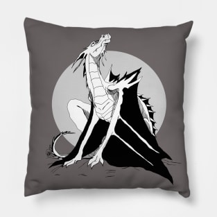 Dragon Looking Skyward Pillow