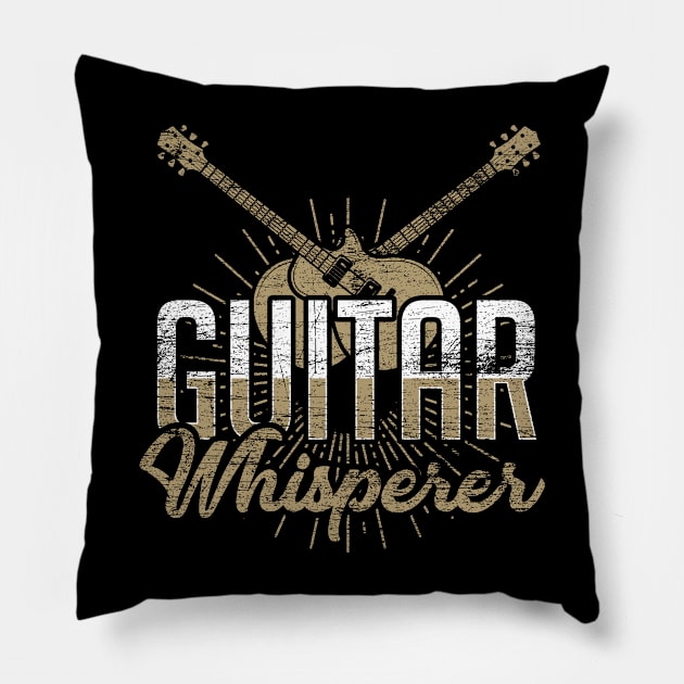 Funny Guitar Pillow by ShirtsShirtsndmoreShirts