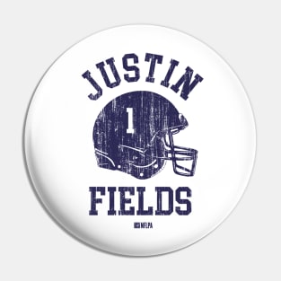 Justin Fields Chicago Helmet Font Pin