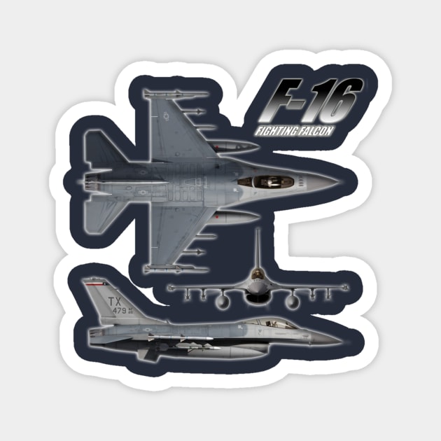 F-16 Fighting Falcon Magnet by Caravele