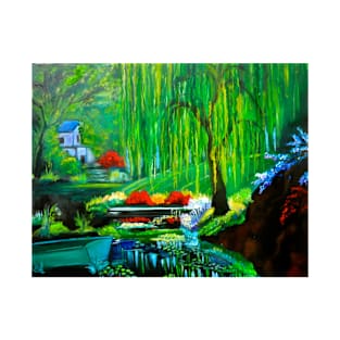 Hidden Home on Monet's Pond T-Shirt