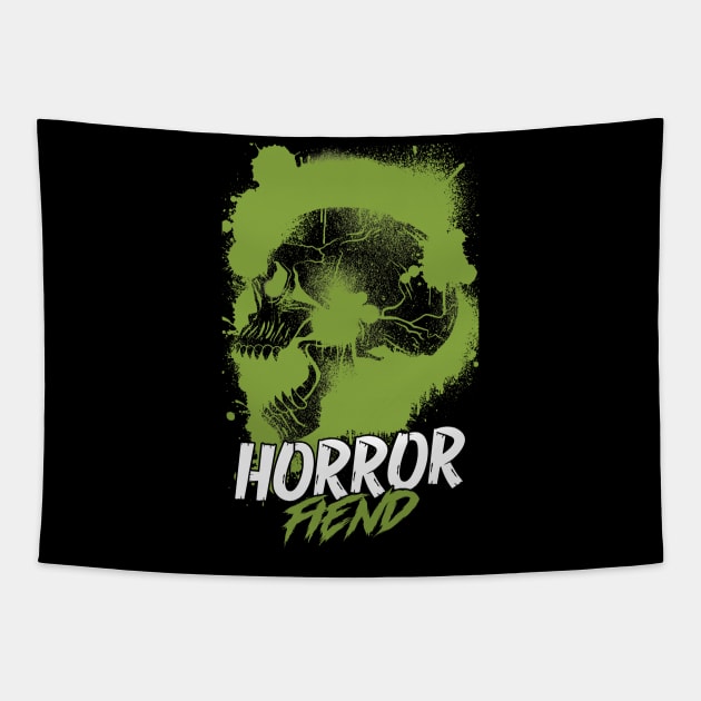 Horror Fiend Spooky Scary Skull Scary Movies Tapestry by AutomaticSoul