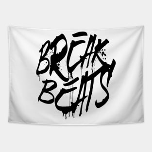 BREAKBEAT  - Spray Signature (black) Tapestry