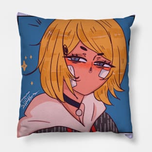 Angry anime girl Pillow