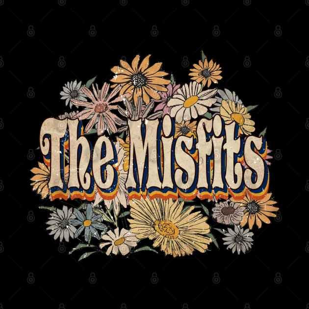 Retro Misfits Name Flowers Limited Edition Classic Styles by BilodeauBlue