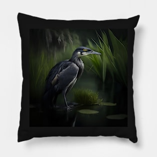 Straited Heron Pillow