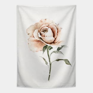 Single Peach Rose Tapestry