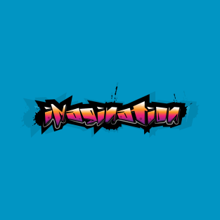 Imagination Graffiti Style Typography Design Art T-Shirt