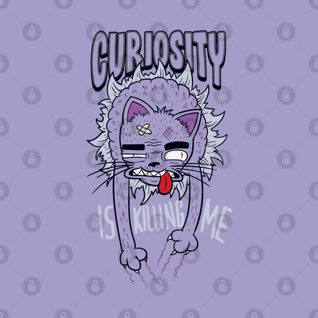 Curious Cat by Planet of Tees