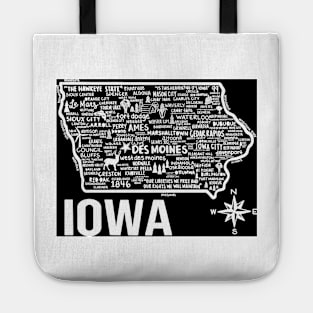 Iowa Map Tote