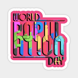 World Population Day Magnet