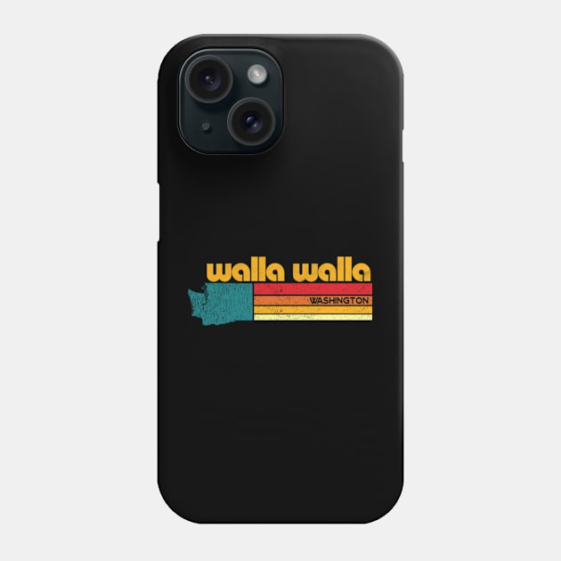 walla walla Washington Retro Phone Case by DarkStile