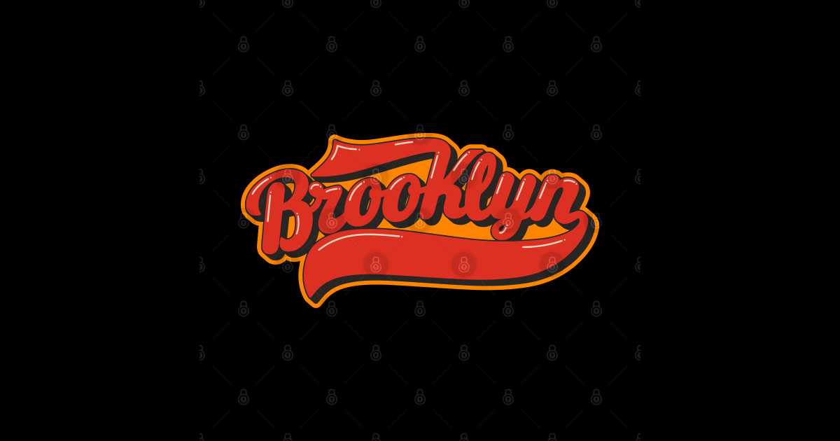 New York Brooklyn - Brooklyn Schriftzug - Brooklyn Logo - New York ...