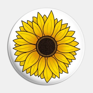 Sunflower (Large Print) Pin