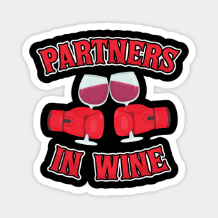 Partners In Wine Vino Wine Lovers Magnet