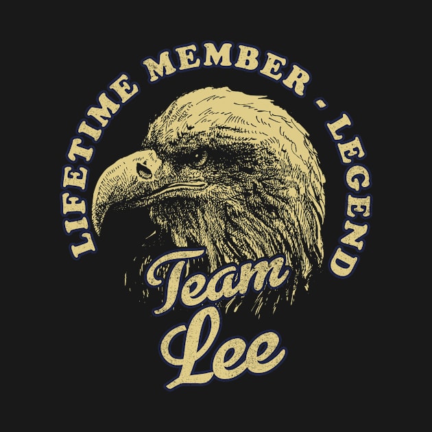 Lee Name - Lifetime Member Legend - Eagle by Stacy Peters Art