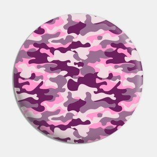 Camouflage Seamless Pattern Pin